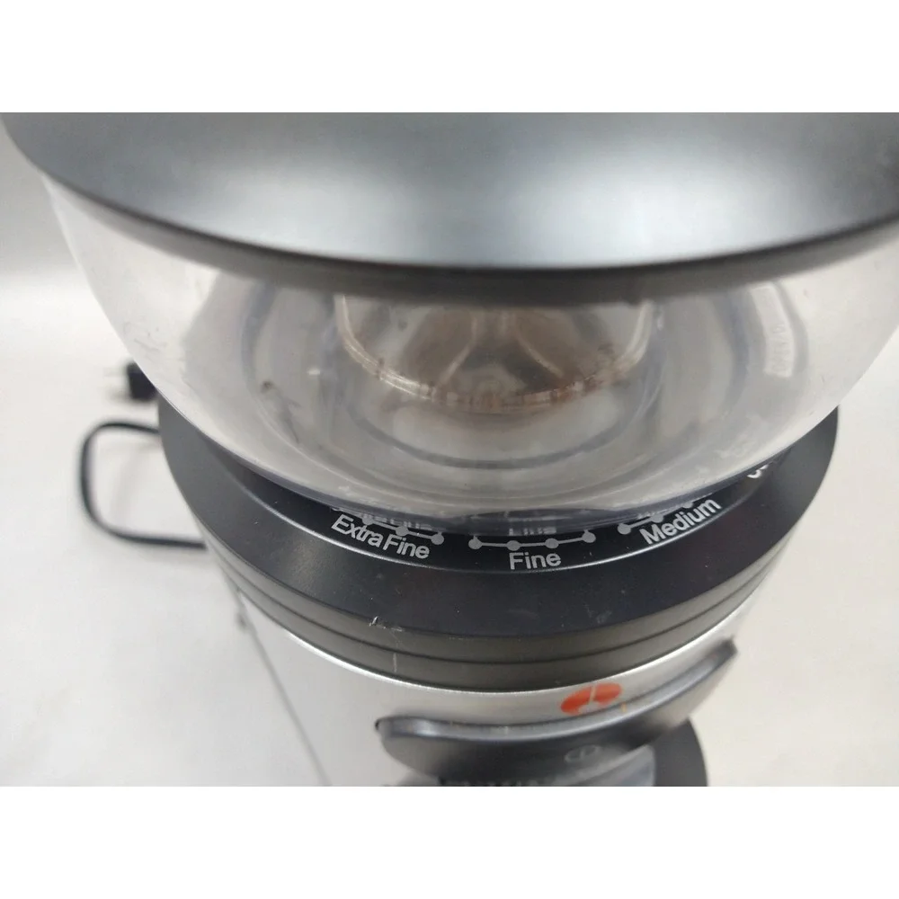 ESPRESSIONE PROFESSIONE CONICAL BURR COFFEE GRINDER BLACK/SiILVER MEC-5198 WORKS